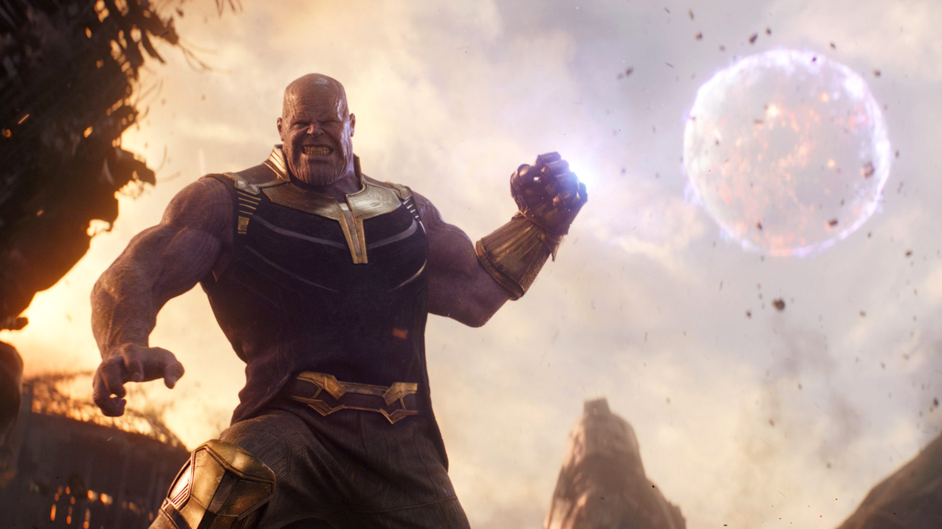 Thanos com a Manopla completa, em Vormir, segundos depois de sacrificar a filha: a virada em que o vilão paga o preço que o herói não conseguiria