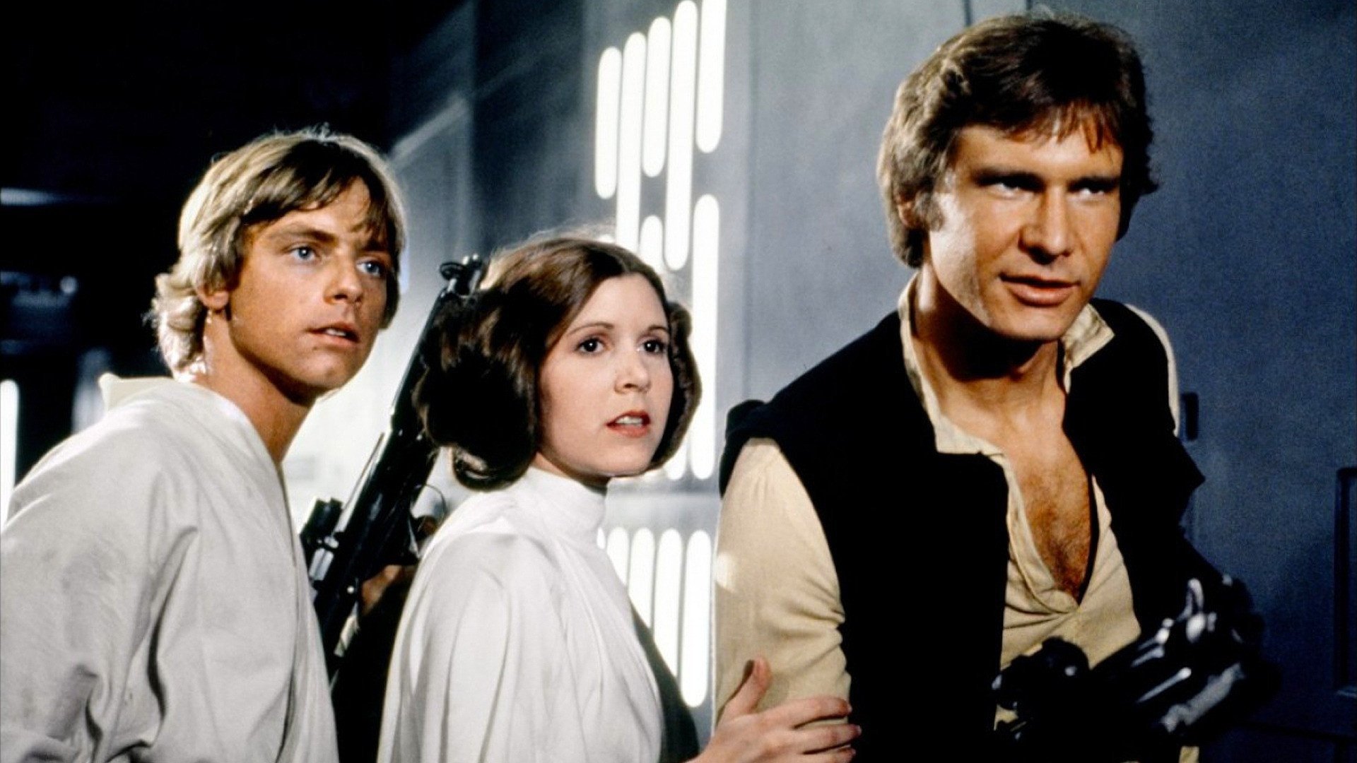 Luke ao lado de Leia e Han na Estrela da Morte: a equipe improvável que o herói precisava para aceitar o chamado